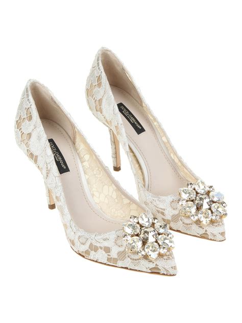 Dolce&Gabbana: White Bellucci Heels 